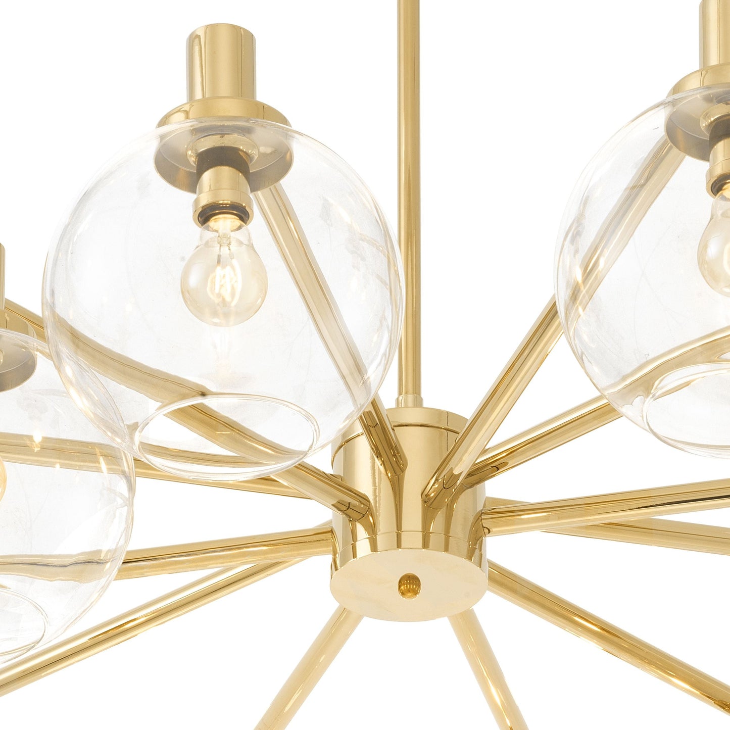 Selva Modern Glass Chandelier - [Gold]