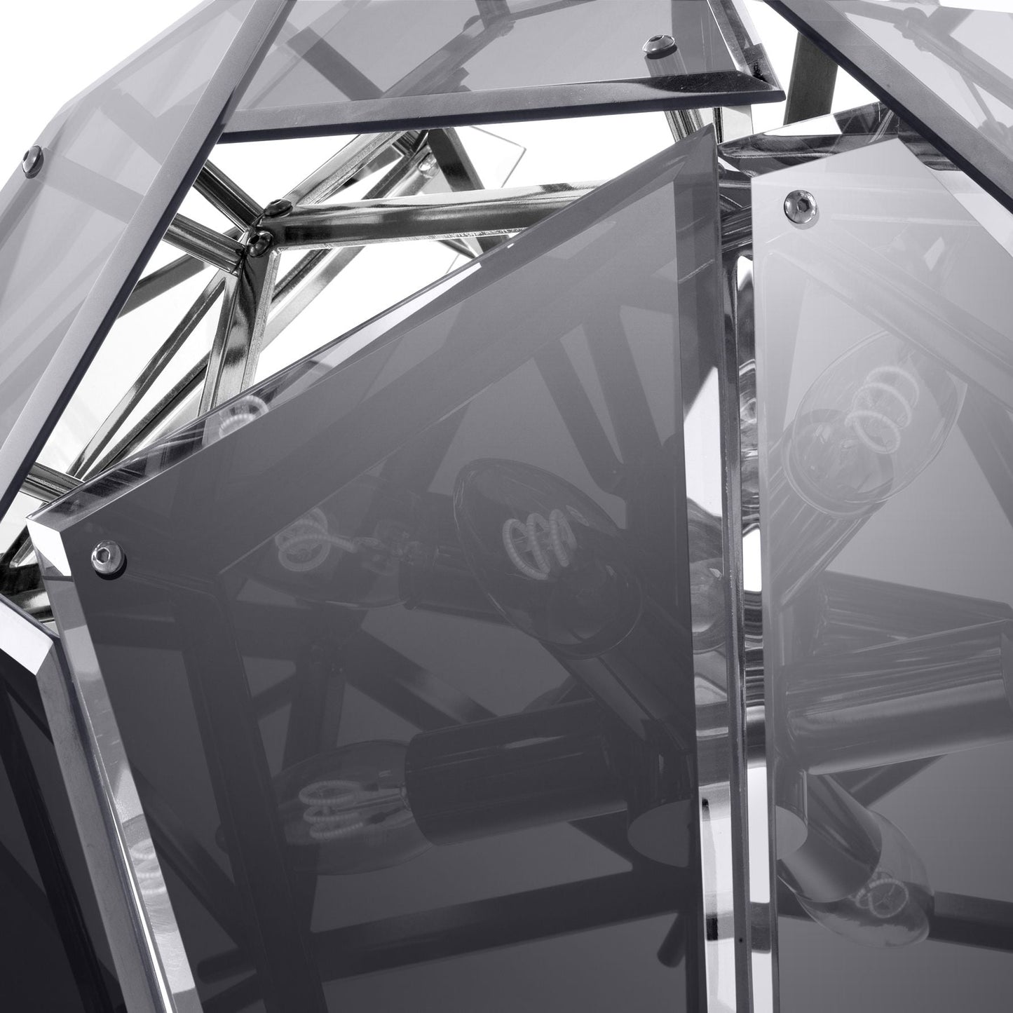 Shard Modern Glass Chandelier - [Nickel/Gold]
