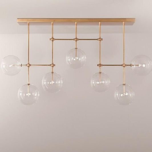 Soap B7 LG | 7-Light Modern Brass Chandelier - Schwung