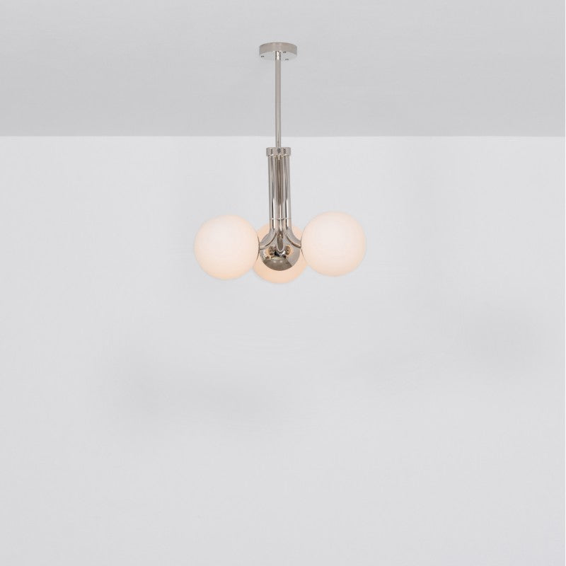 Tubular 3-Light Modern Brass Chandelier [M/L] - Schwung