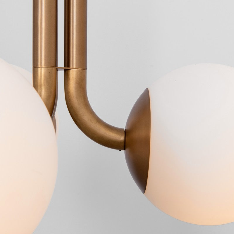 Tubular 3-Light Modern Brass Chandelier [M/L] - Schwung