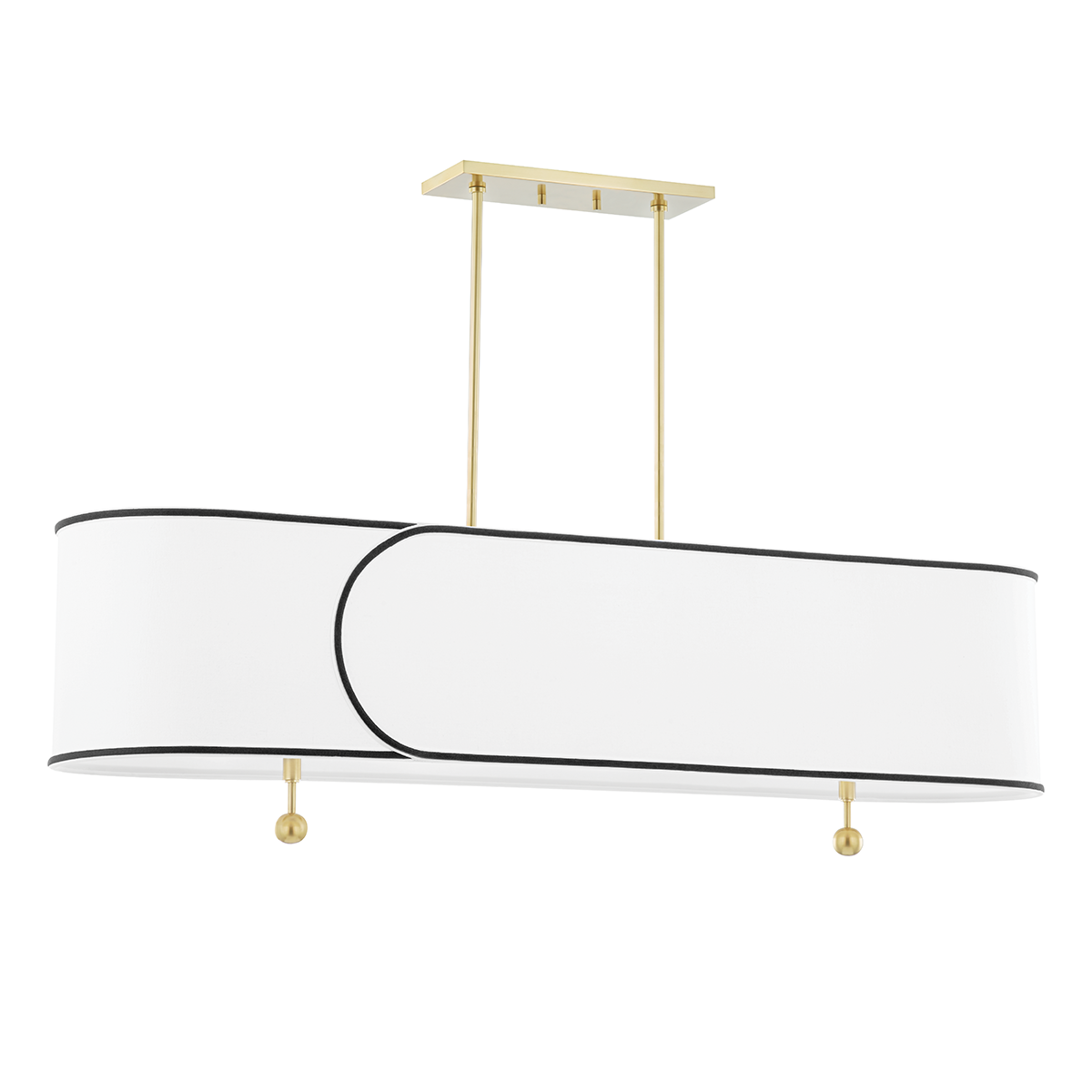 Zara Linear Modern Chandelier -H381905 - Mitzi
