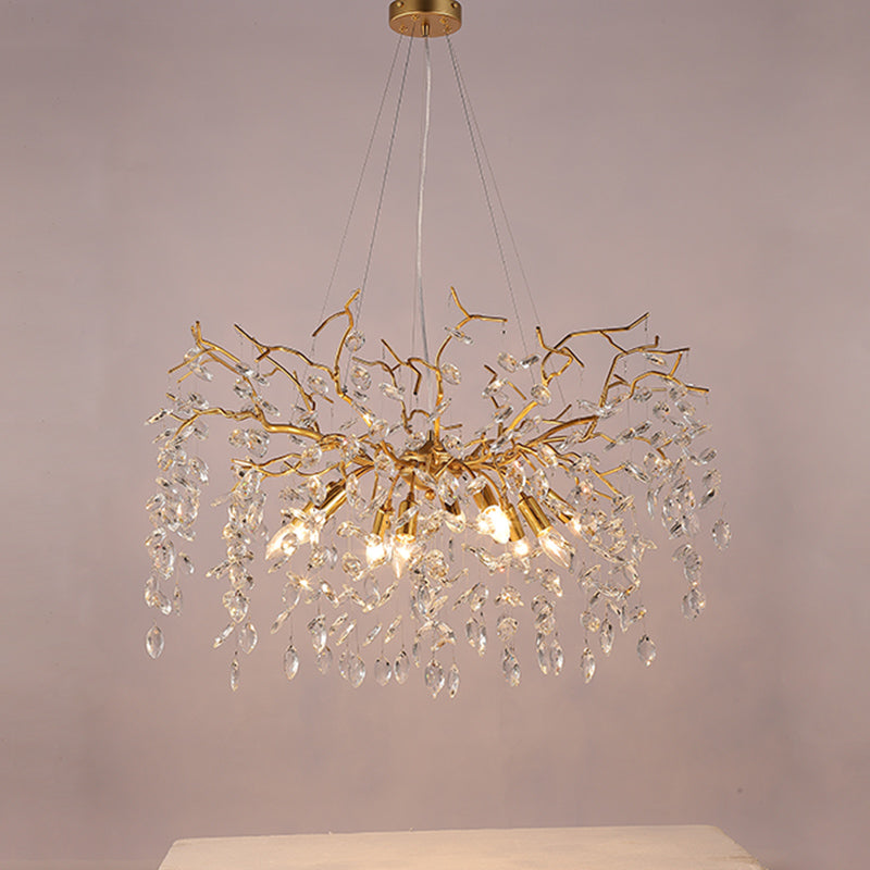 Luxury Branch Ceiling Chandelier for Dining Room 31.5" D