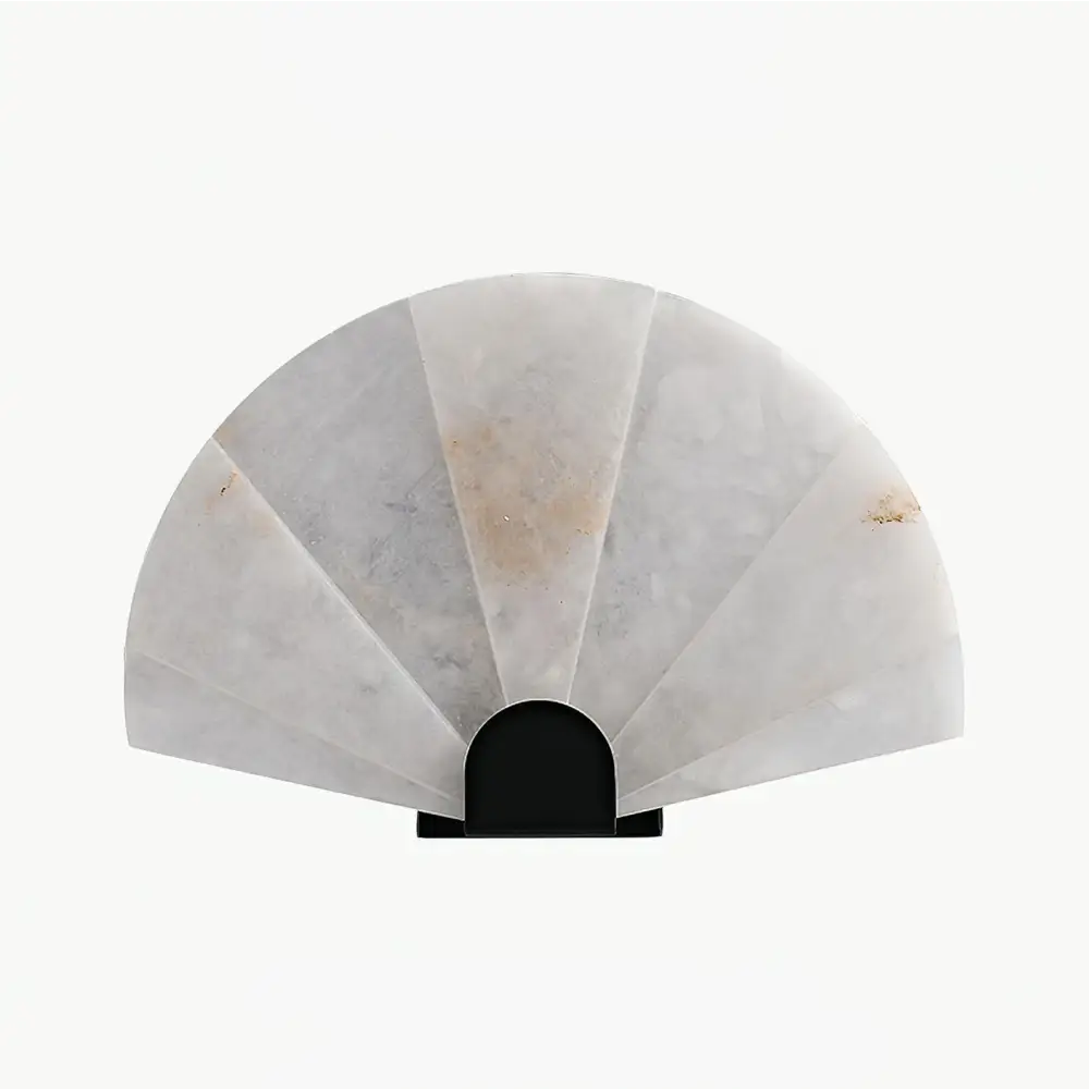 Alabaster Fan Wall Sconces