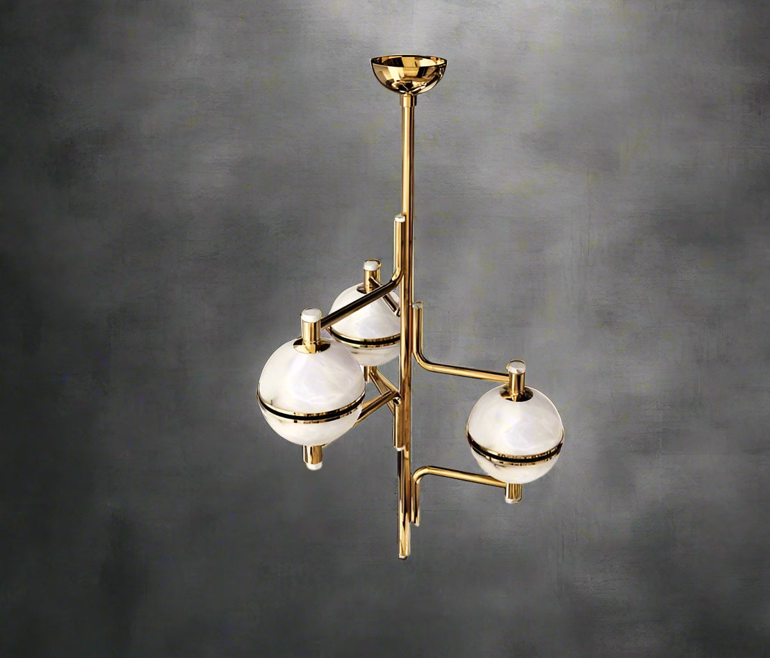 Alabaster Suspension Chandelier