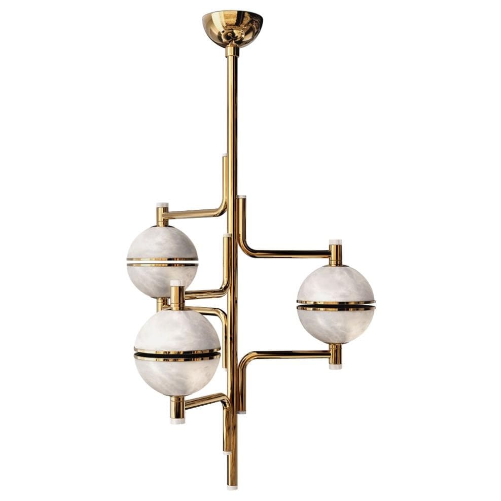 Alabaster Suspension Chandelier