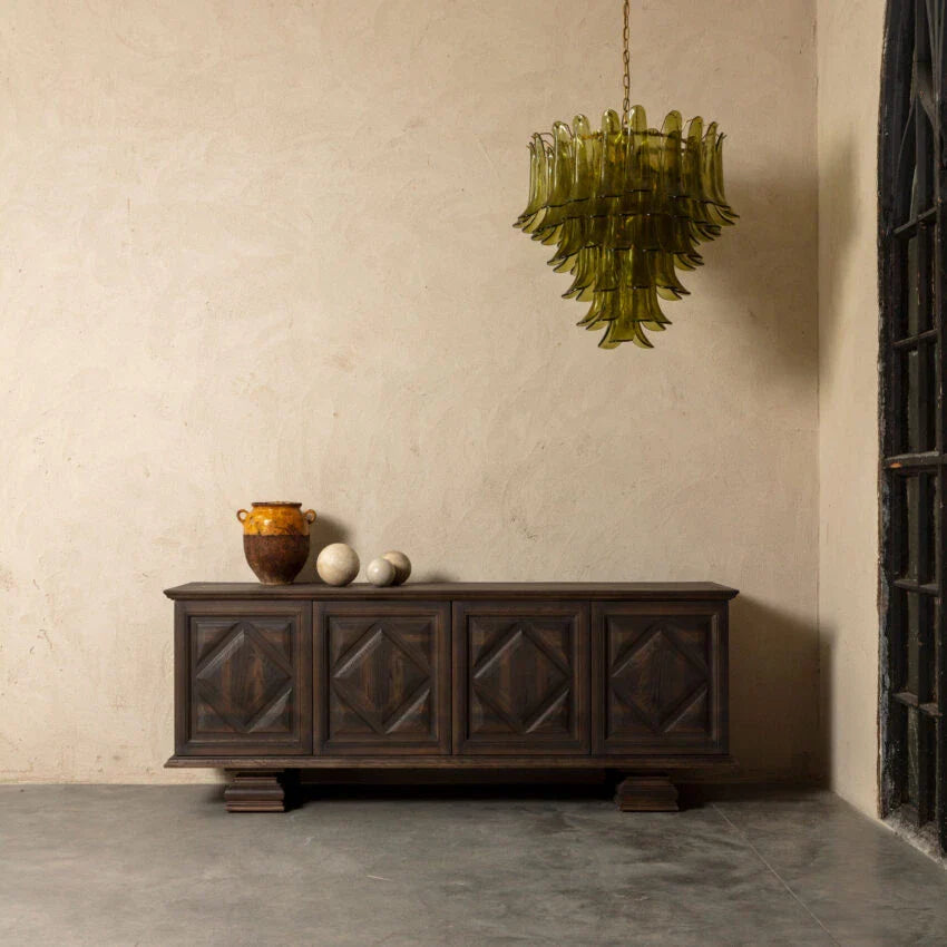 Green Petalo Murano Chandelier