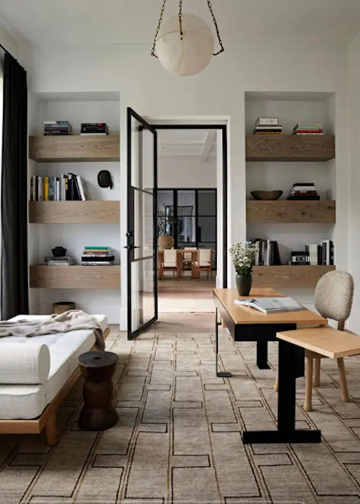 Large 'Atlas' Alabaster Suspension Lamp by Denis de la Mesiere