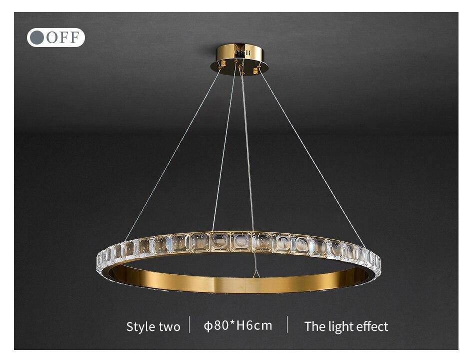 Enna Crystal Ring Chandelier