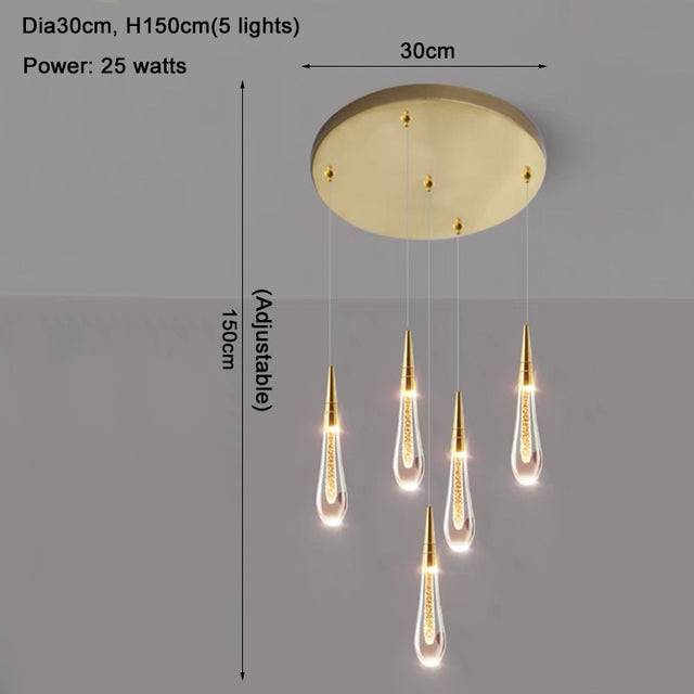 Cadere Water Drop Lighting Fixture