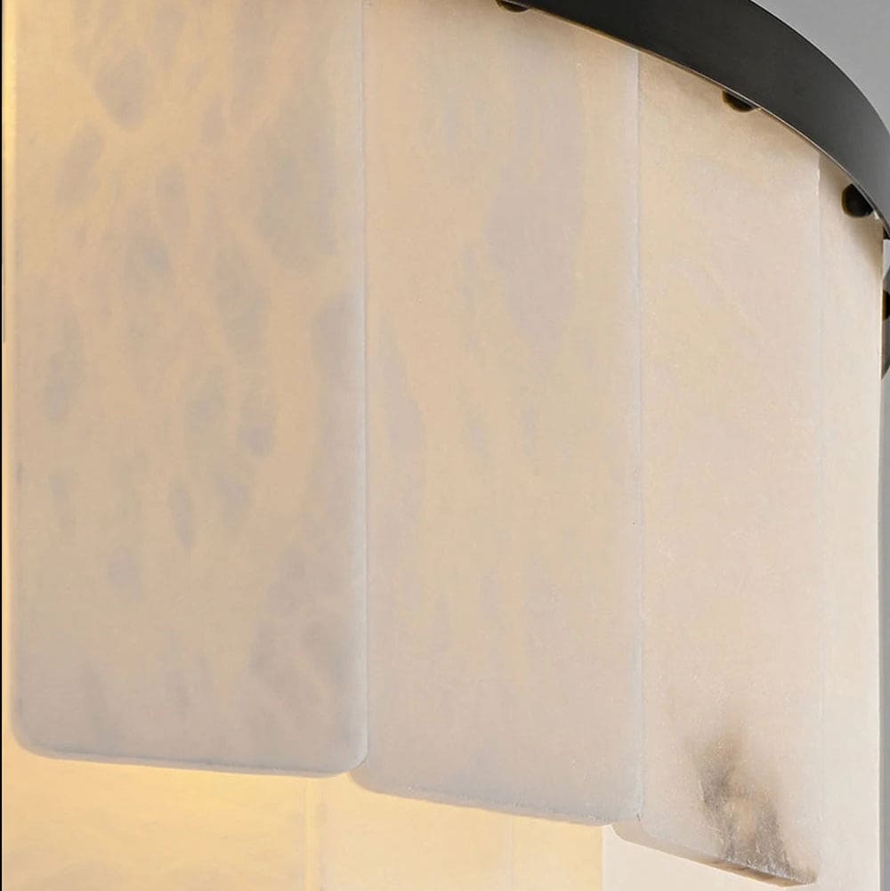 Black Copper Alabaster Chandelier