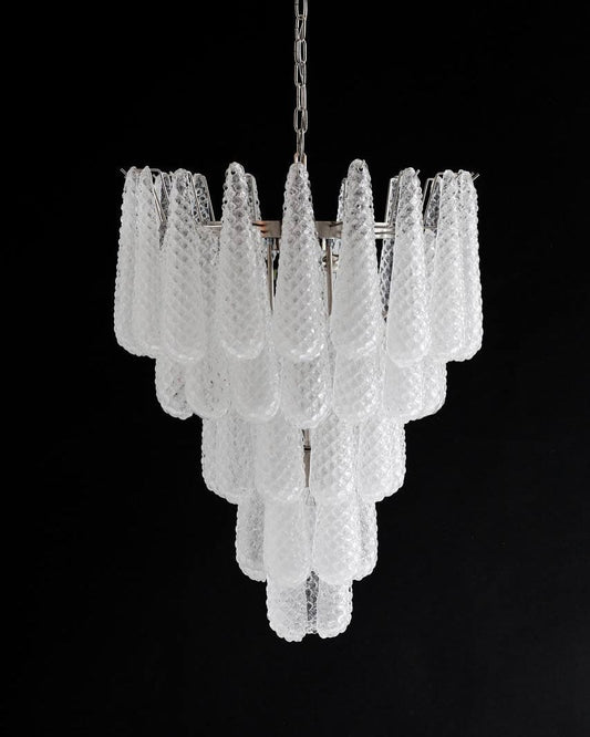 Murano Chandelier – Drop – 52 glasses – Transparent
