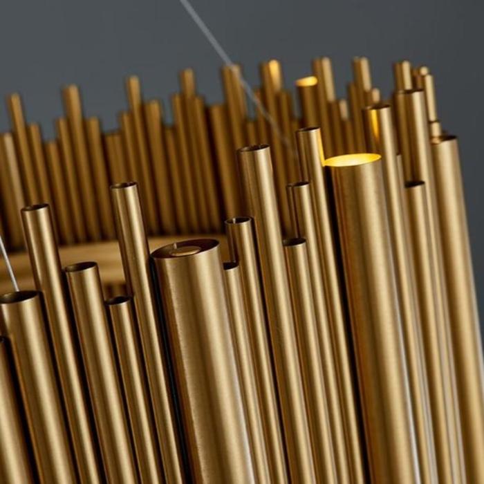 Dora Rectangle Dining Room Chandelier Gold