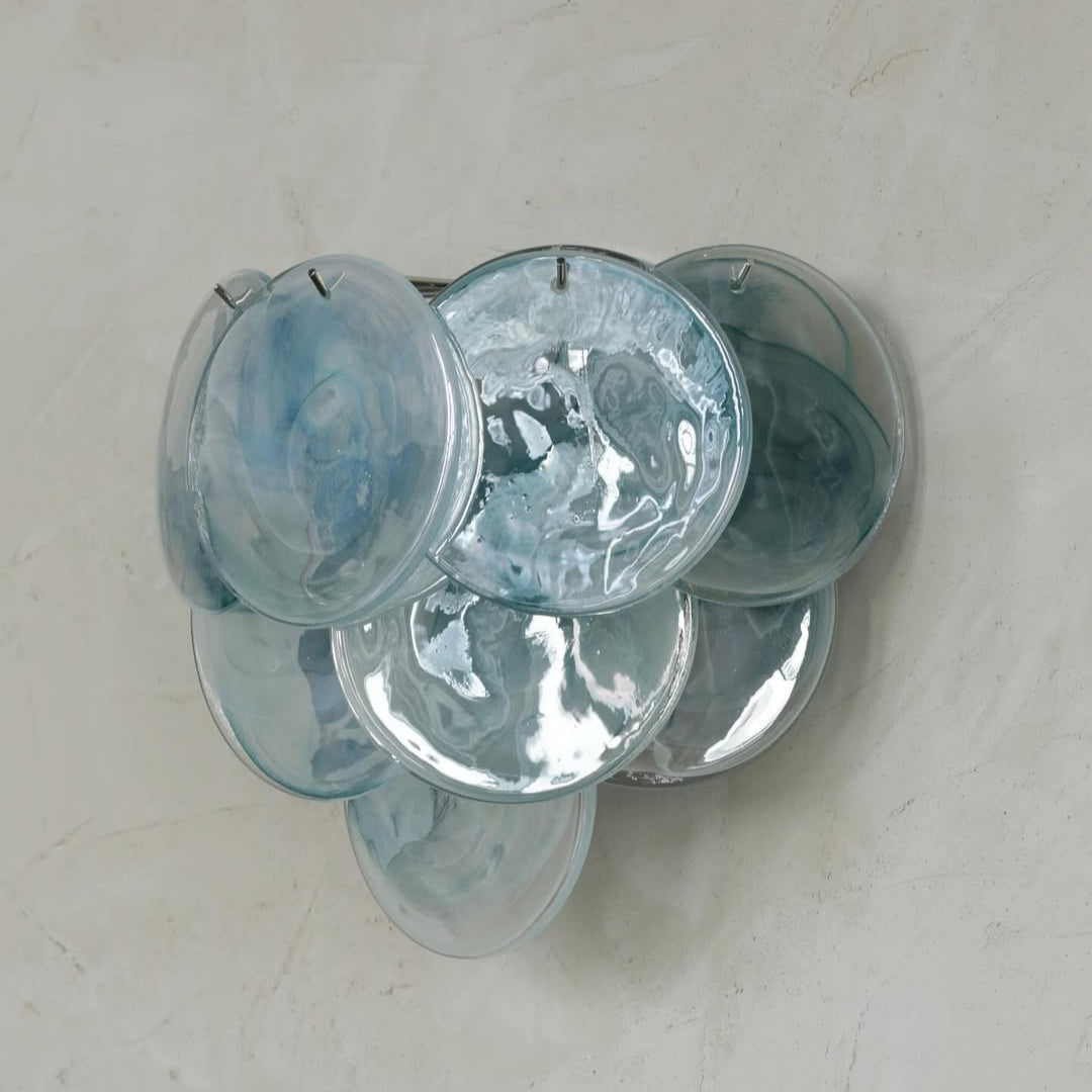 Pink Vintage Murano Glass Wall Lamp