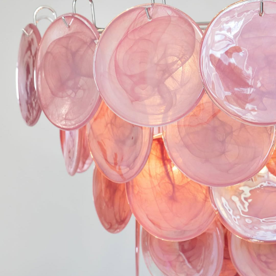 Murano Chandelier 57 Pink