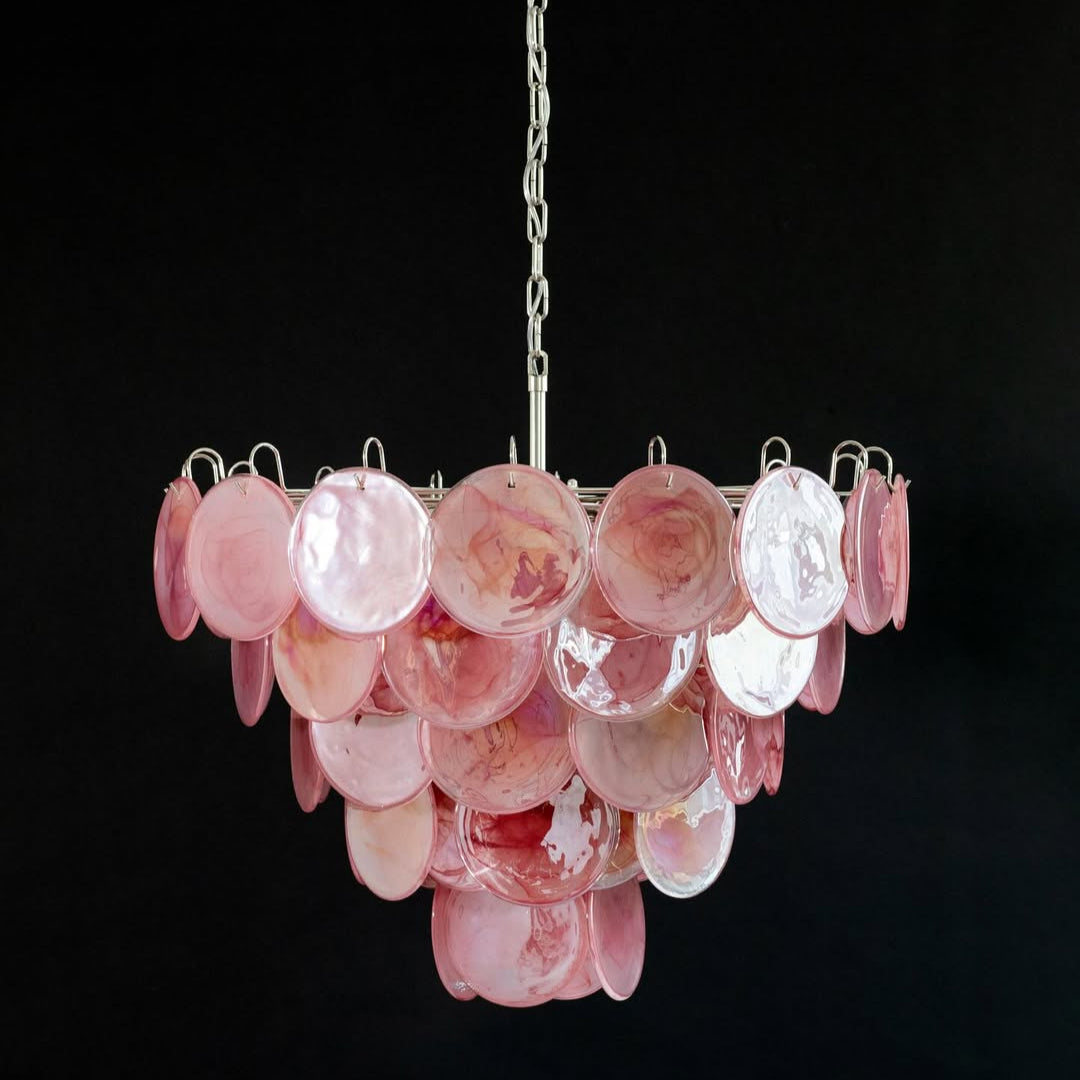 Murano Chandelier 57 Pink