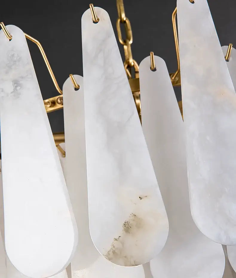 Drop Alabaster Chandelier