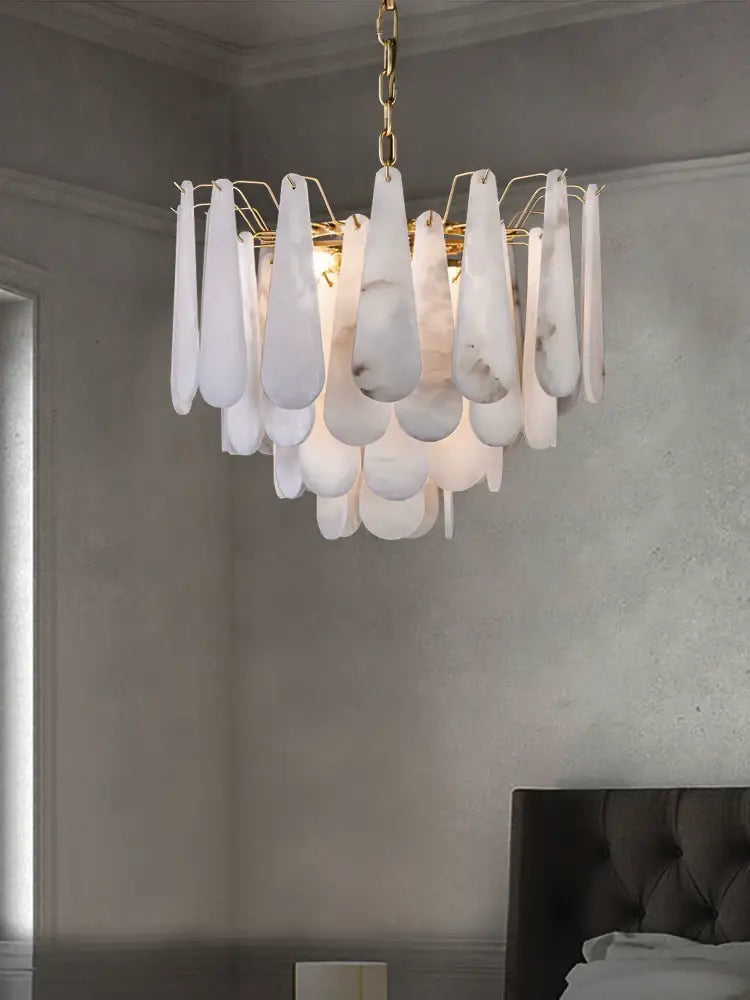 Drop Alabaster Chandelier
