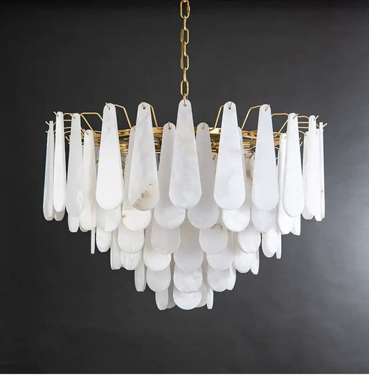 Drop Alabaster Chandelier