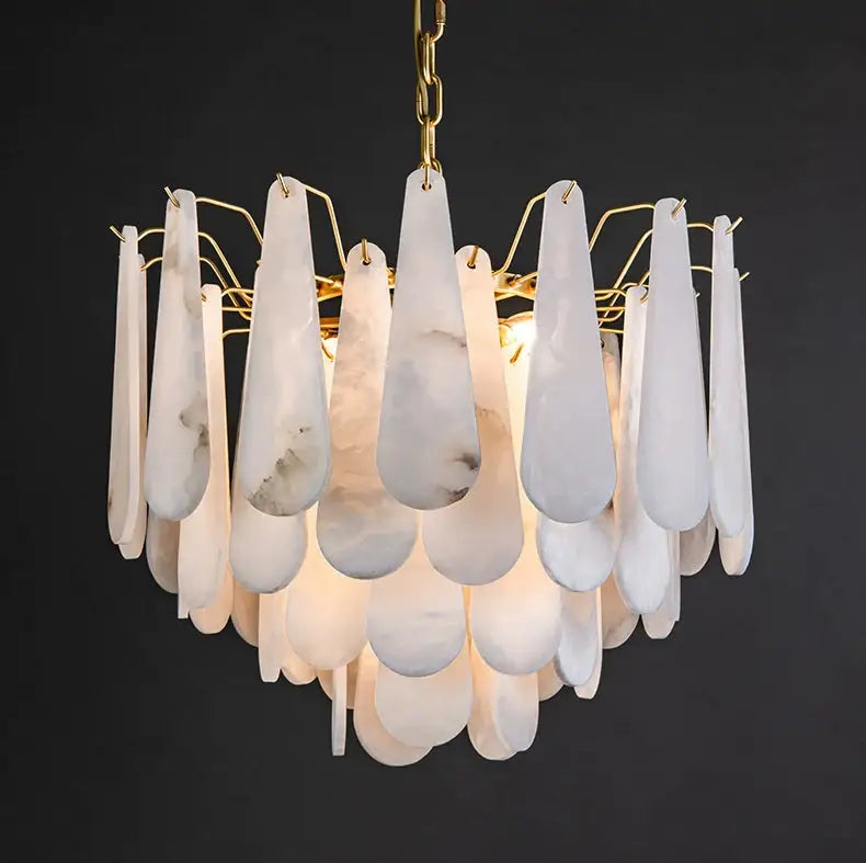 Drop Alabaster Chandelier