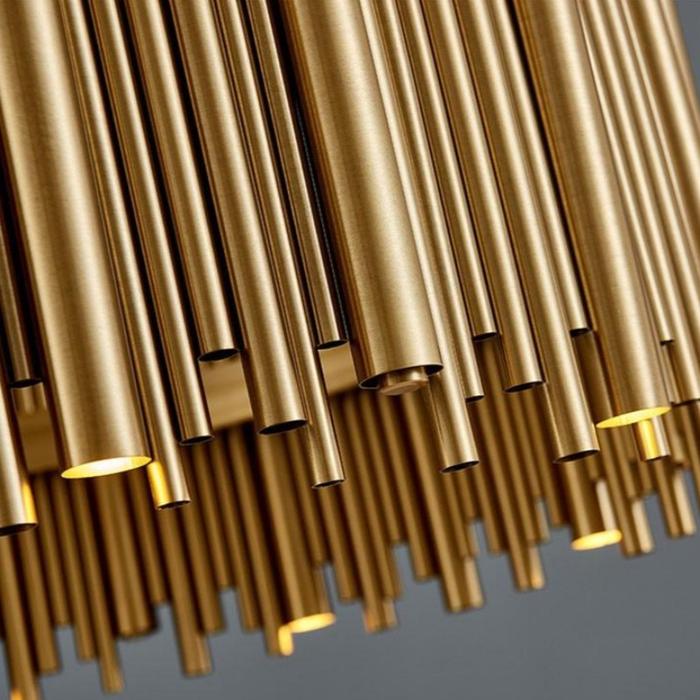 Dora Rectangle Dining Room Chandelier Gold