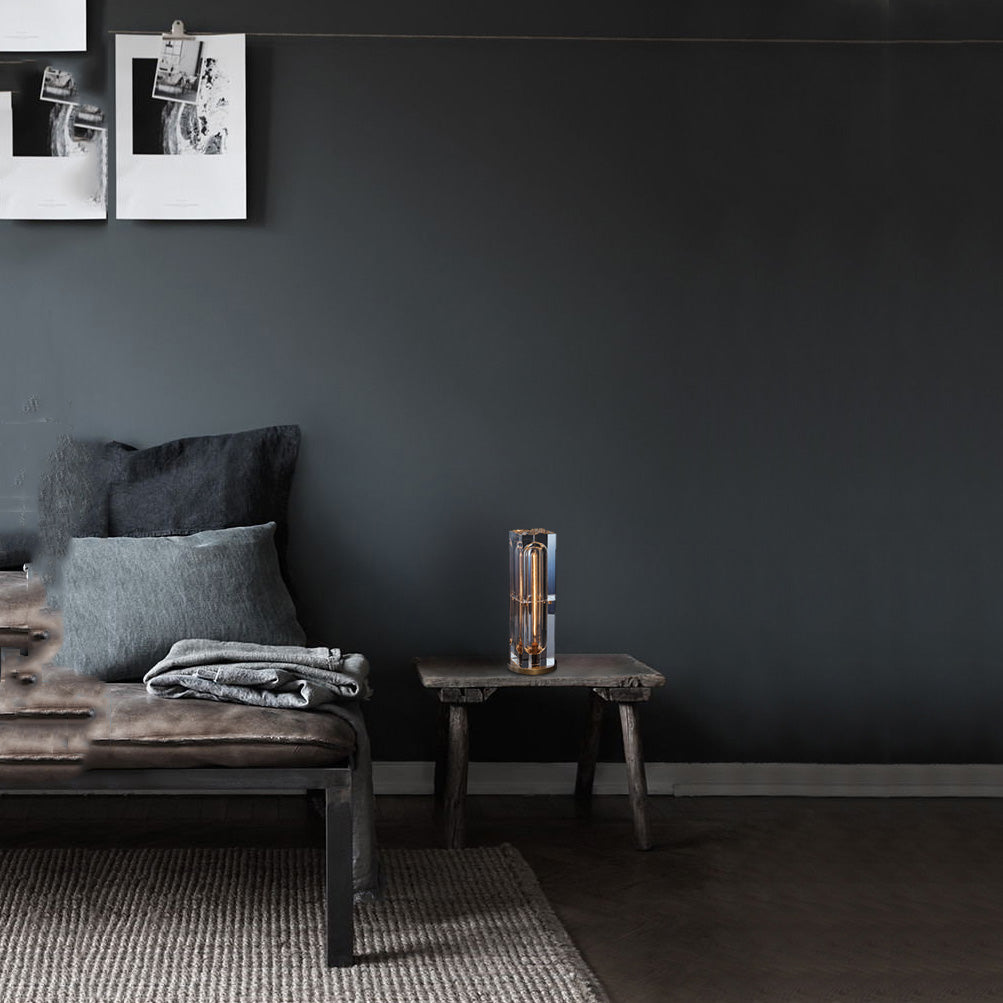 Rectangular Crystal Table Lamp