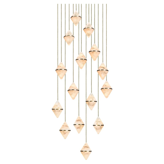 Gem Circular Cluster Chandelier 15