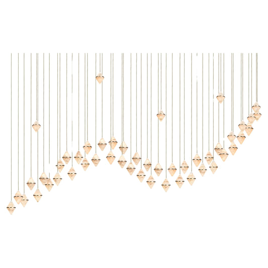 Gem Wave Chandelier 48