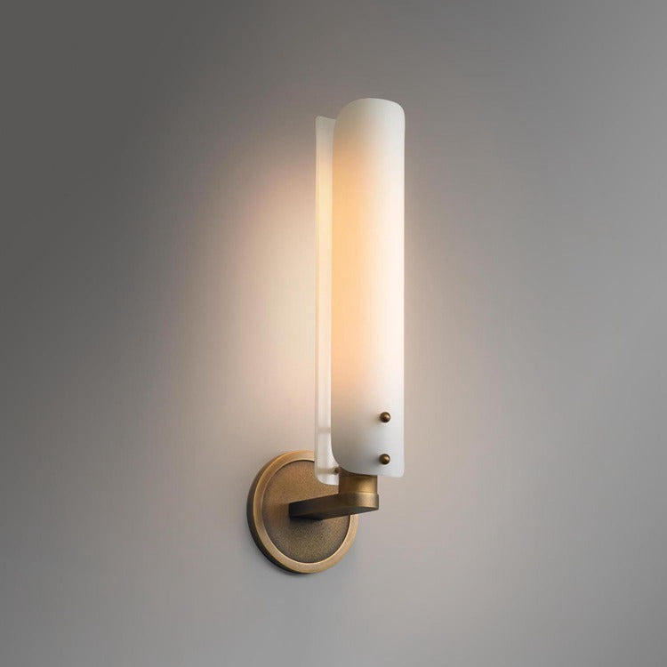 Ale White Shade Wall Sconce 16"H