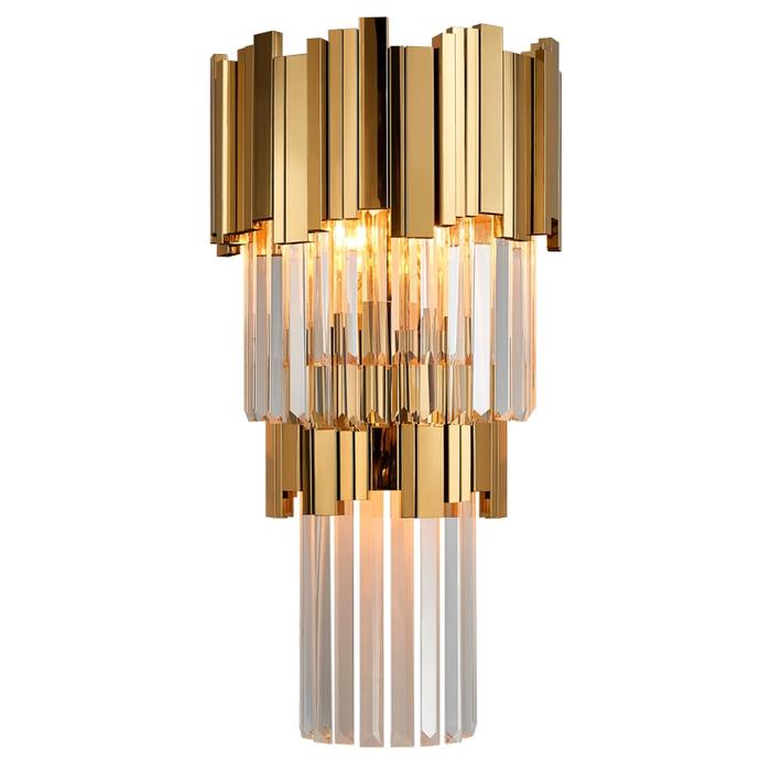 Enoch Three Tier Crystal Wall Sconce