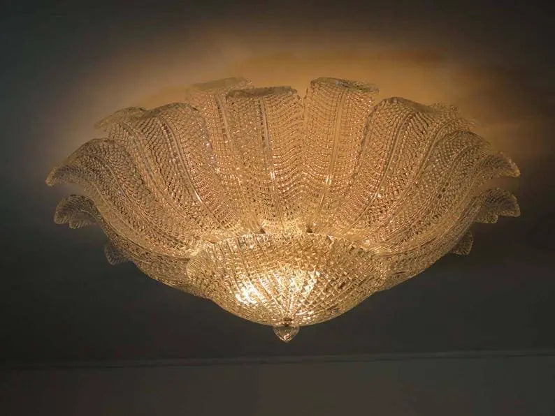 Murano Ceiling Lamp – Barovier – Transparent