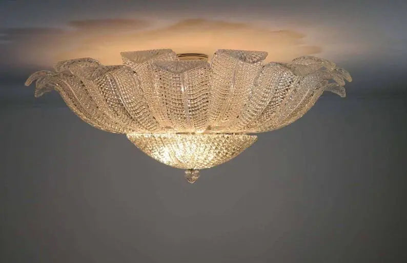Murano Ceiling Lamp – Barovier – Transparent
