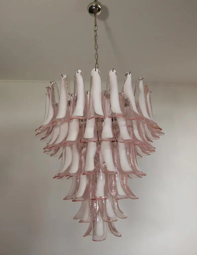 Murano Chandelier – 75 petals – Pink