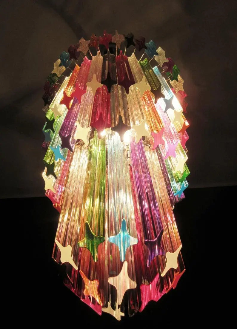 Murano Chandelier – 111 prisms – Multi