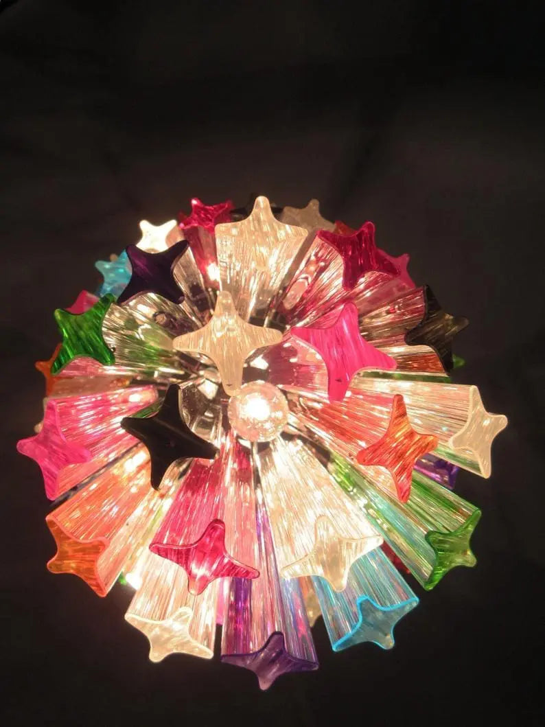 Murano Chandelier – 111 prisms – Multi