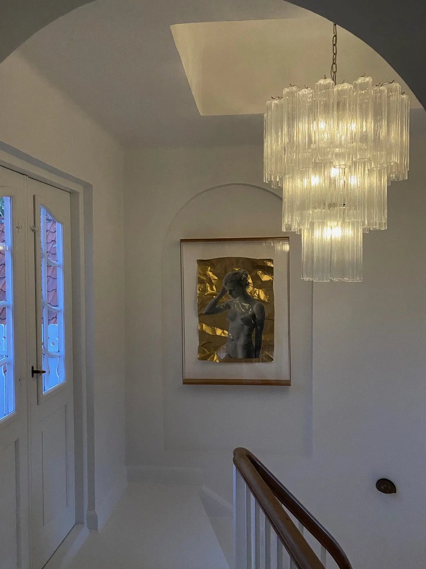 Murano Chandelier – 48 tubes – Transparent