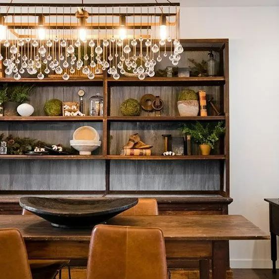 Aubrey Crystal Ball  Rectangular Chandelier 47'' 60''