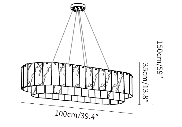Joan Alabaster Chandelier