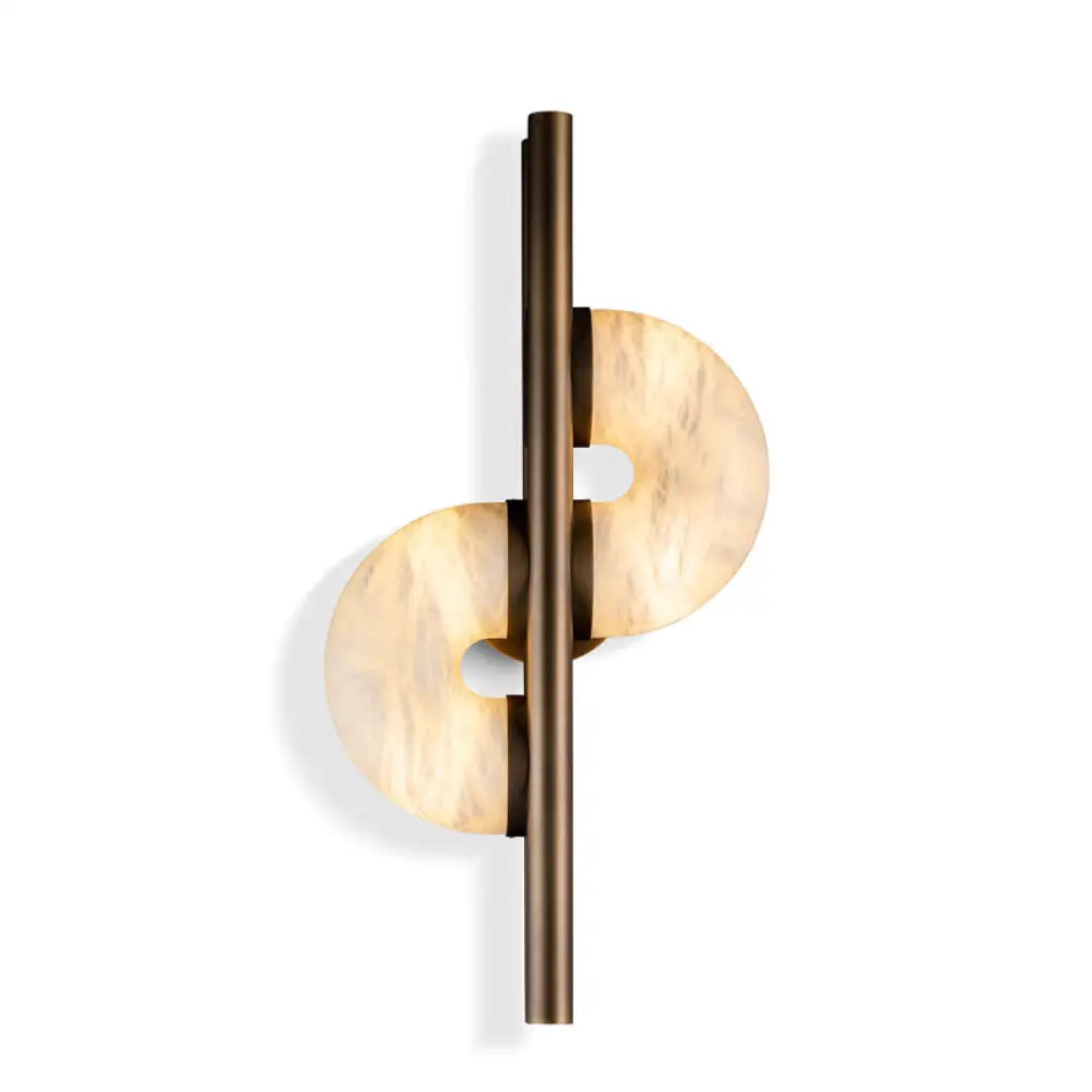 Modern Alabaster Wall Sconce