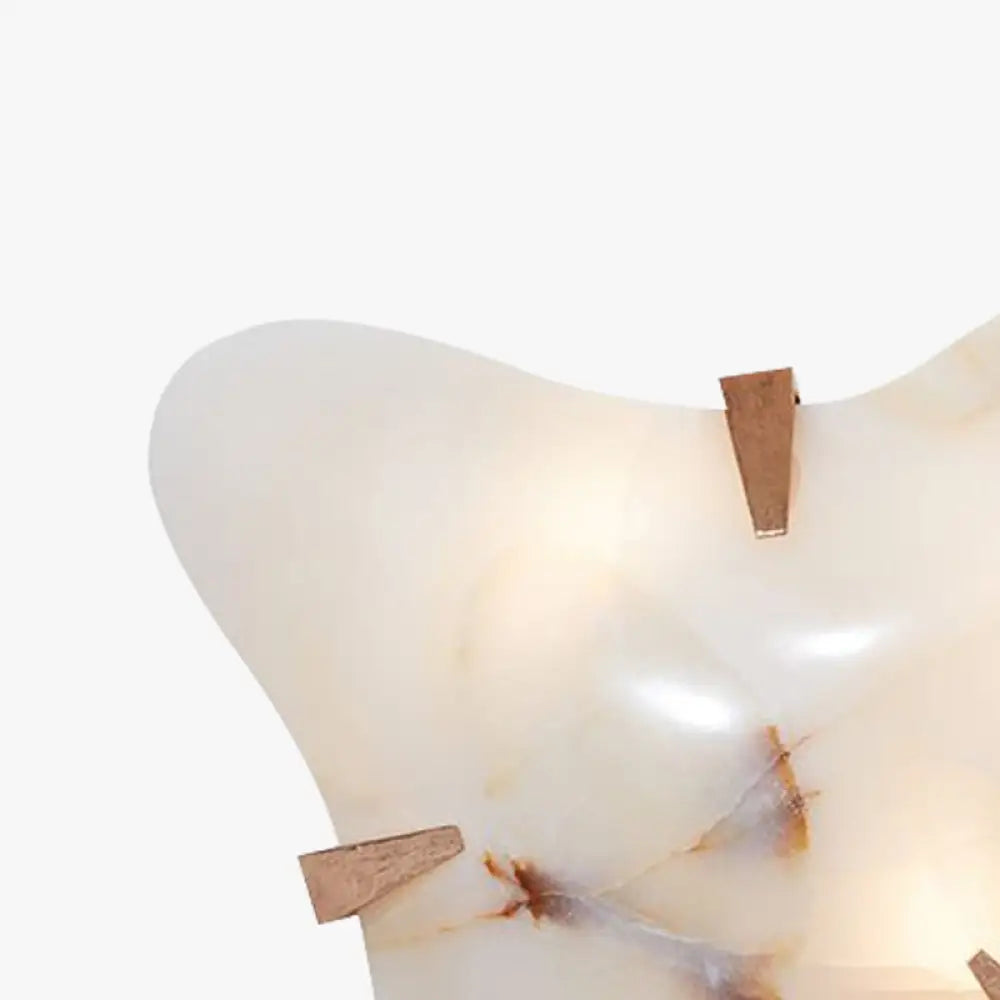 Organic Alabaster Cloud Sconce