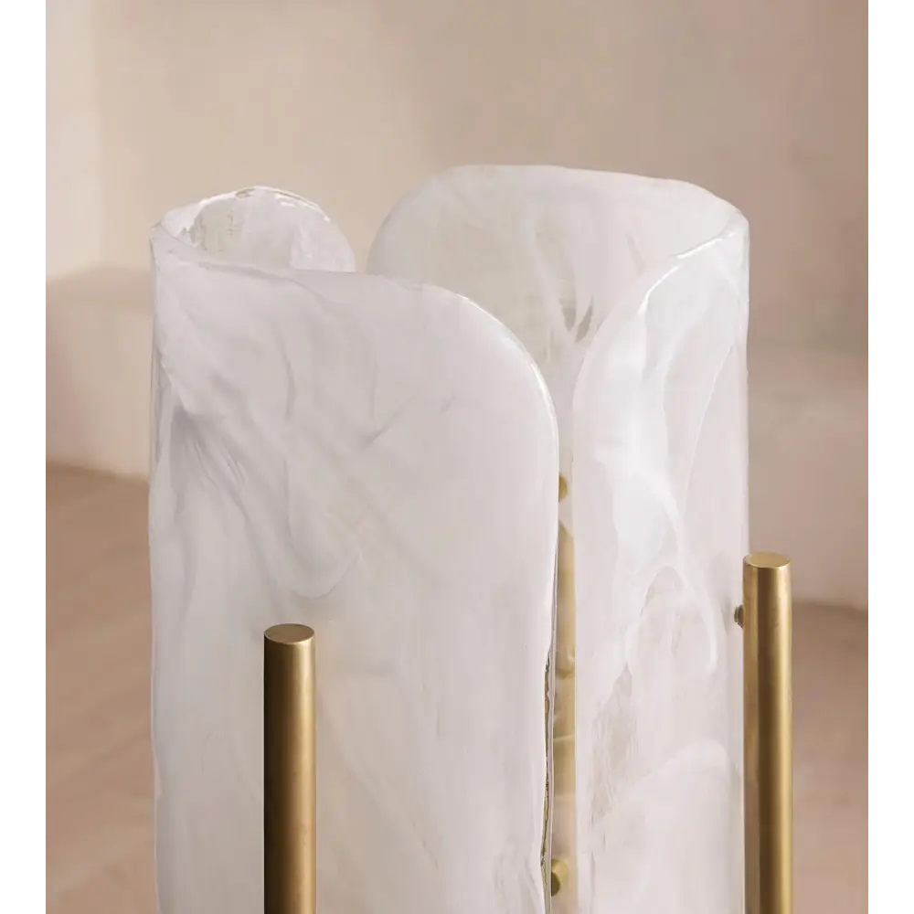 Minimalist Marble & Brass Floor Lamp