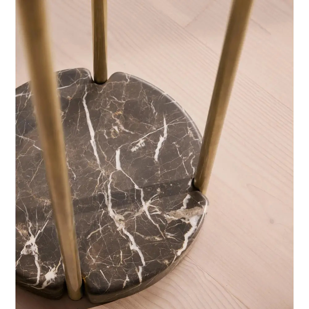 Minimalist Marble & Brass Floor Lamp