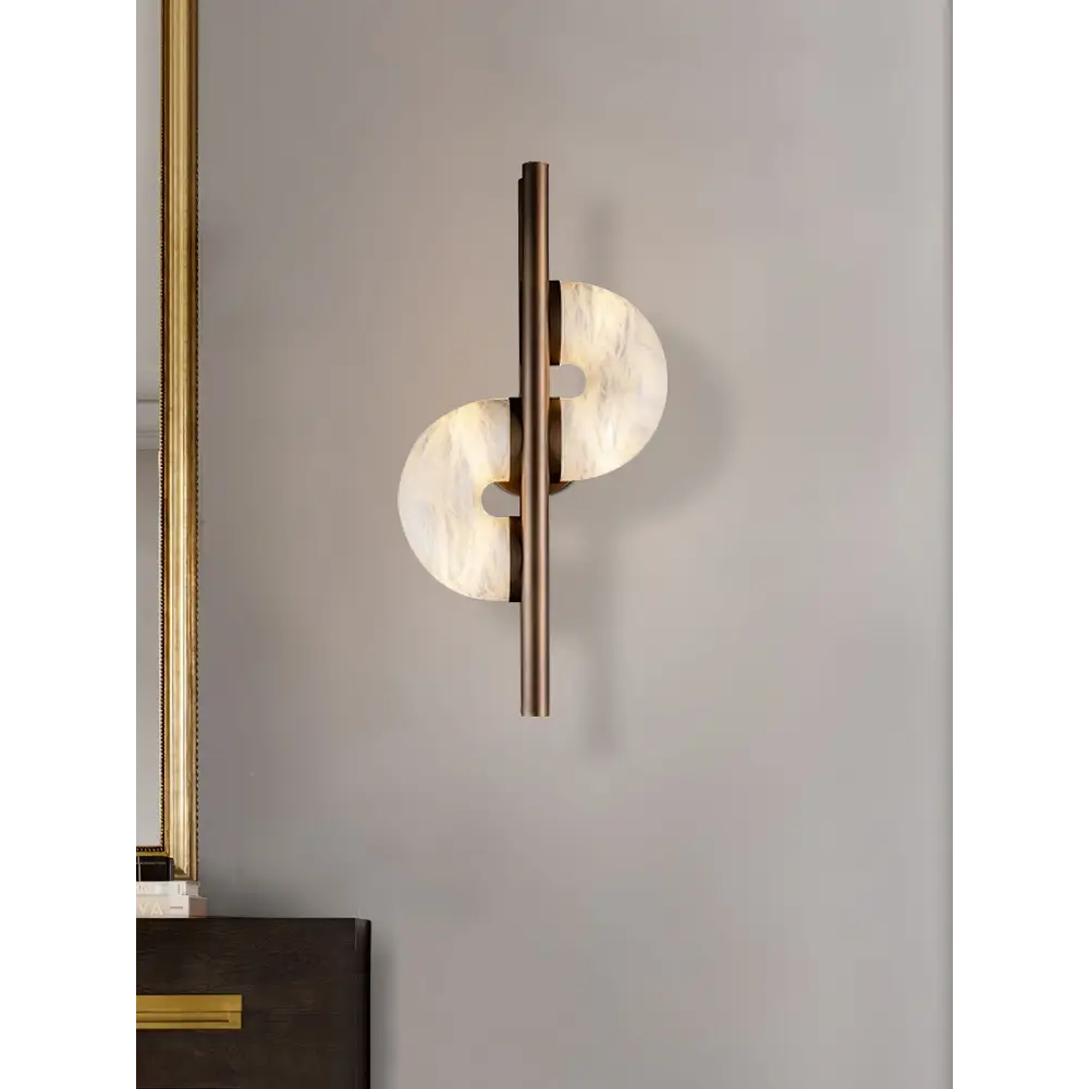 Modern Alabaster Wall Sconce
