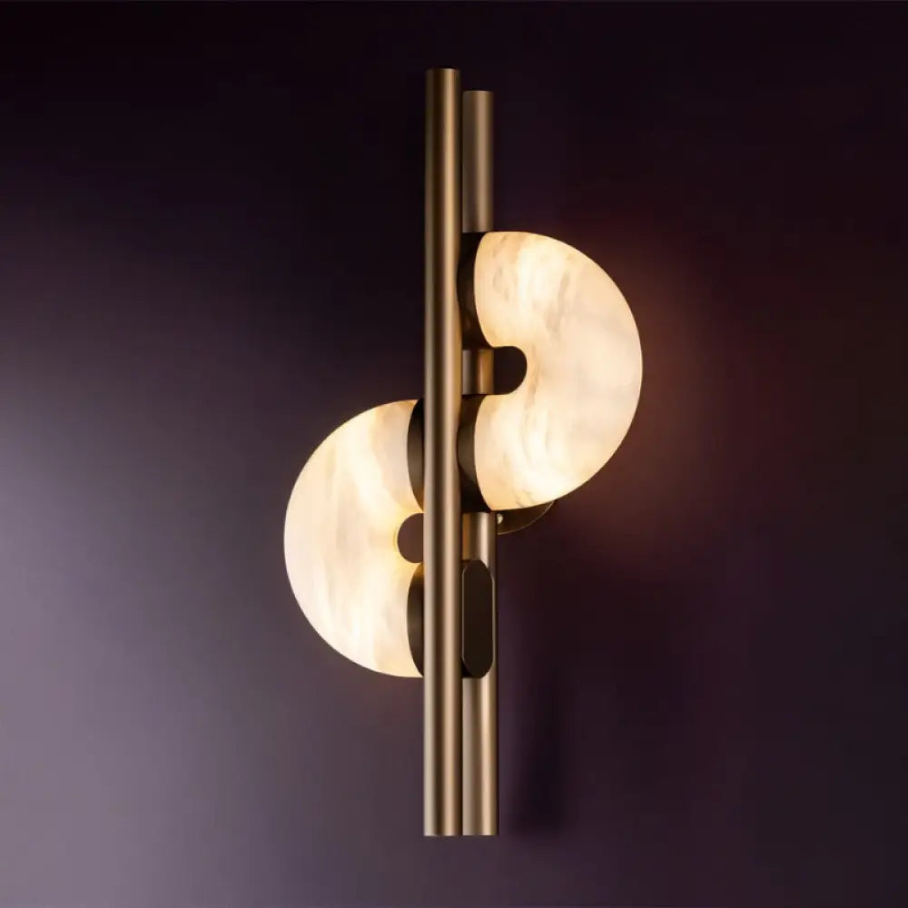 Modern Alabaster Wall Sconce