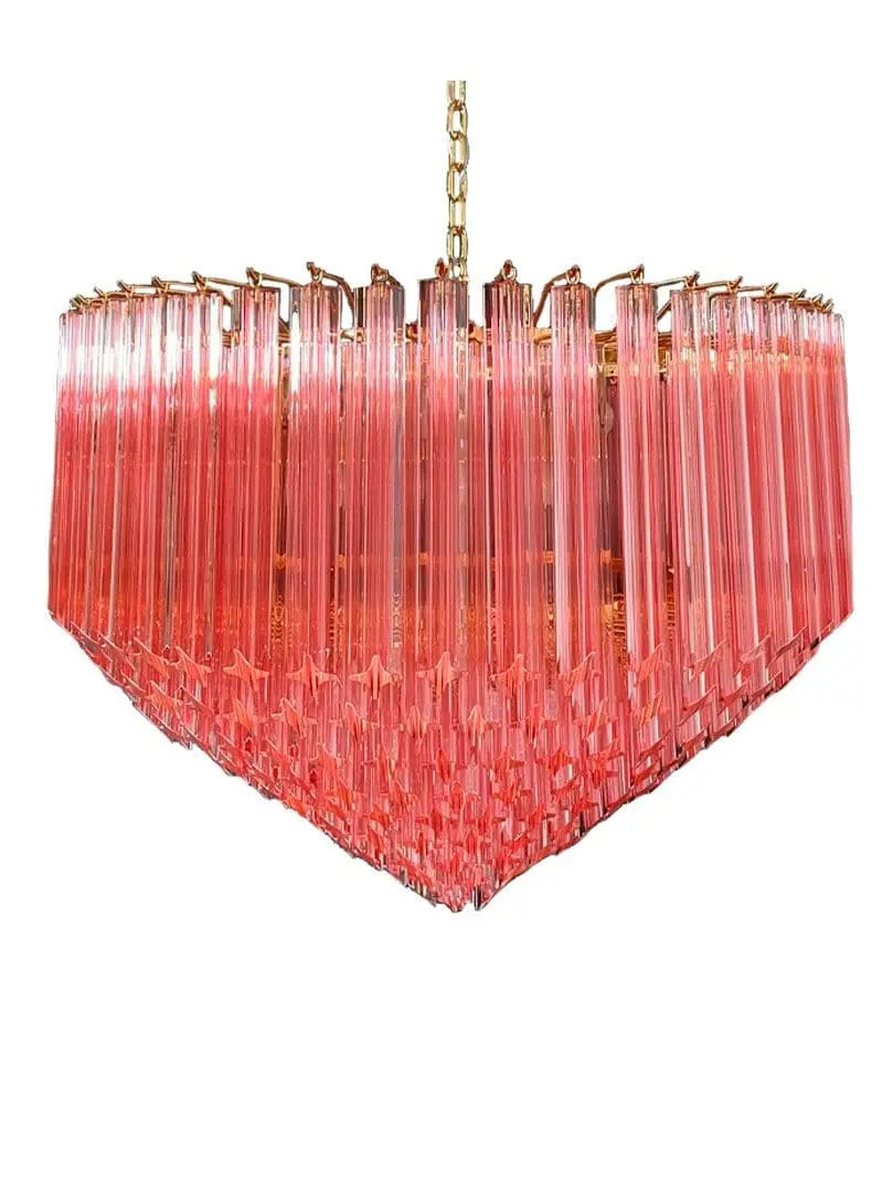 Murano Chandelier – 265 prisms – Pink