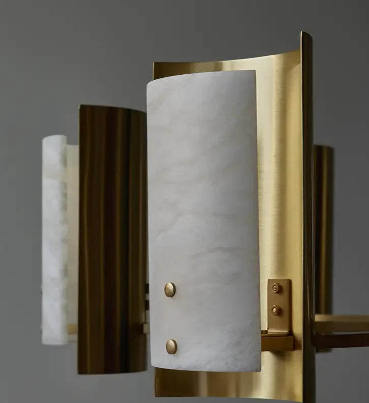 Spanish Alabaster Linear Chandelier
