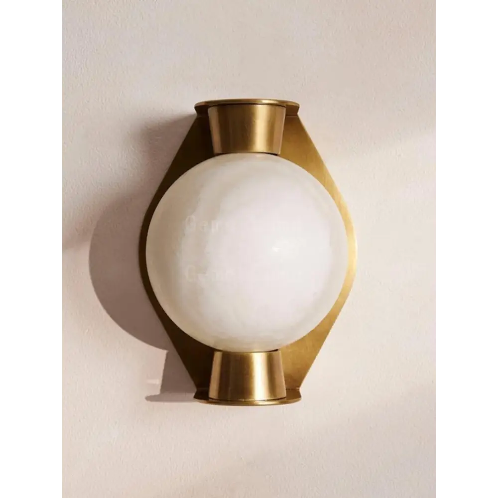 Alabaster Globe Wall Sconce