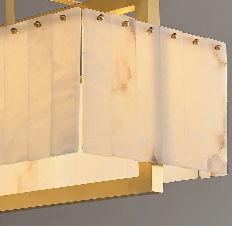 Rectangle Alabaster Chandelier