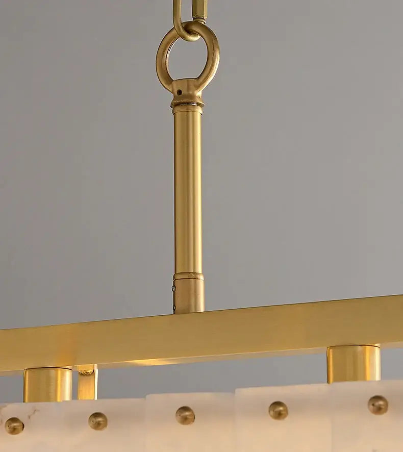 Rectangle Alabaster Chandelier