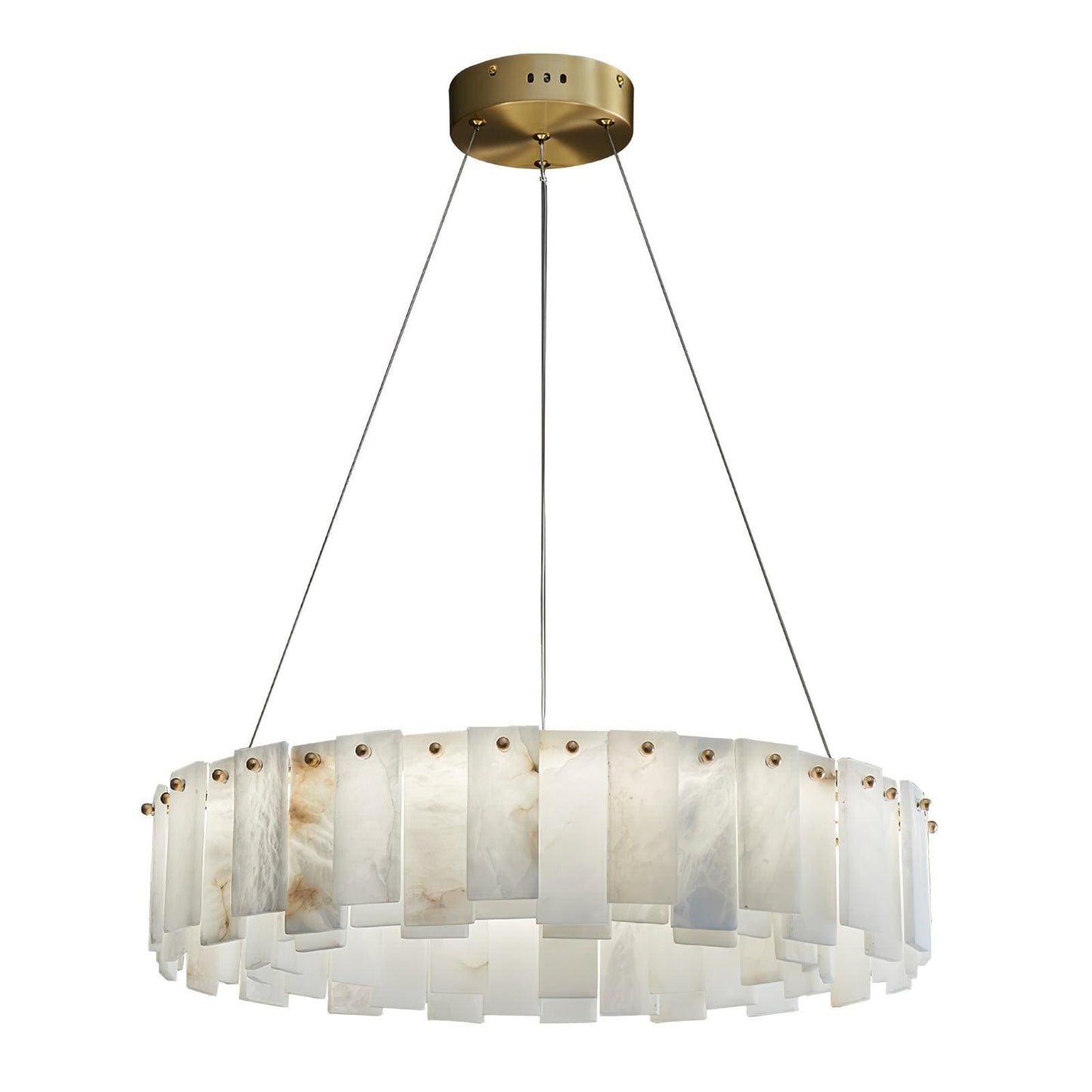 Round Alabaster Chandelier